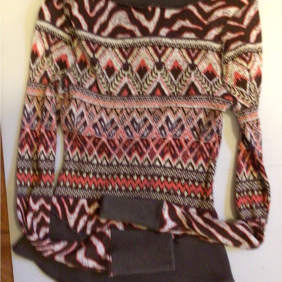 See listing ! Rare Free People Winter Aztec thermal top - Picture 3 of 5